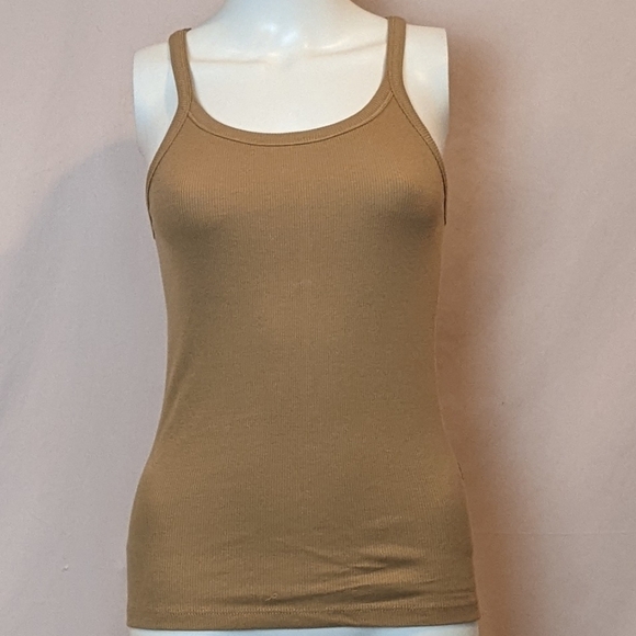 IRO Paris Palisso Cappuccino Ribbed Tank Top size Medium - Picture 1 of 5